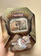 Pokemon TCG Triple Whammy Dragon Back Collector Tin SLAKING with 3 Packs