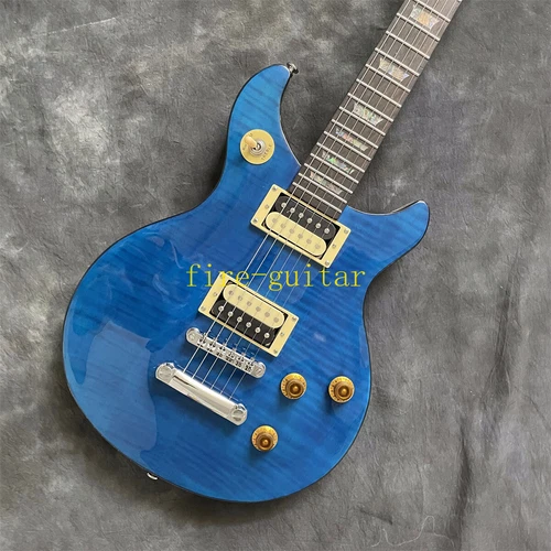 Custom Shop Tak Matsumoto DC Electric Guitar Standard Flame Top Blue Double Cut