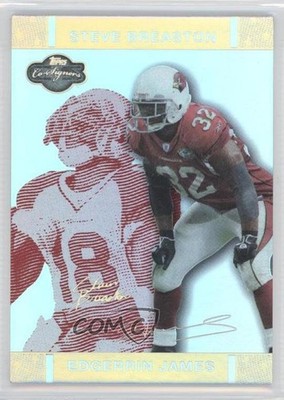 2007 Co-Signers Red Changing Faces Hyper Silver Edgerrin James Rookie RC HOF 0m0