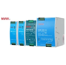 NDR DIN Rail Industrial 12/24/48V 75W 120W 240W 480W Switching Power Supply