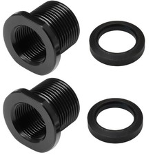 2Pcs Oil Line Adapter Alloy Steel 1/2X28 to 5/8X24 Thread Conversion Adapter