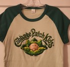 Cabbage Patch Kids girls 10/12 medium Graphic Raglan Jersey T-Shirt Green  — photo 1