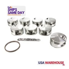 Je Pistons 257984, Set of 8 Aluminum Bbc Flat Top Piston Set 4.500 Bore -3Cc 