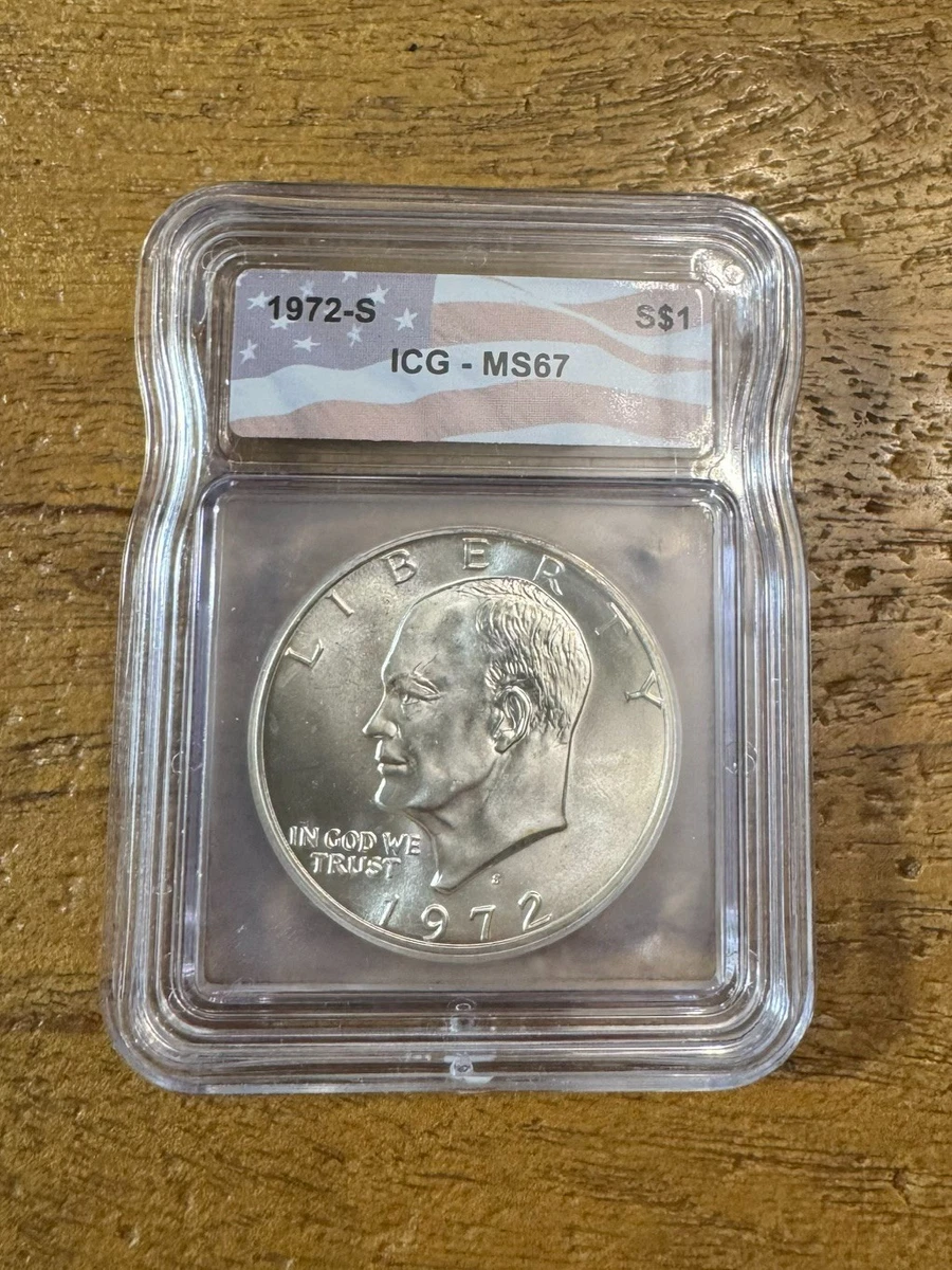 MS 67 Graded 1972 Eisenhower Dollars (1971-1978) for sale | eBay