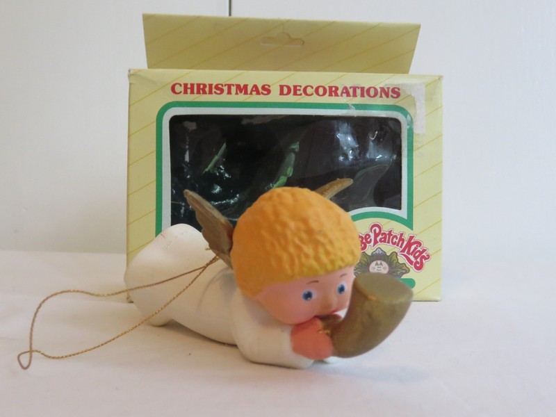 Vintage Cabbage Patch Kids Christmas Angel Ornament 1983 with Box 9104 Hong Kong