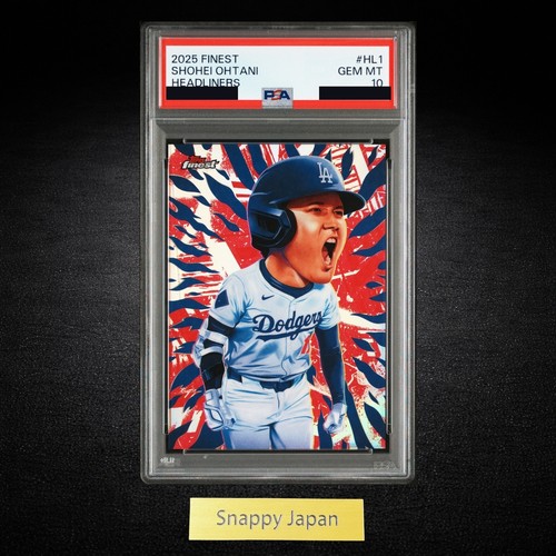 PSA 10 Shohei Ohtani 2025 Topps Finest Headliners HL-1 SSP Dodgers Card Japan