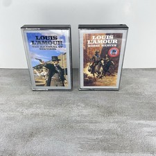 2 Vintage Louis L'Amour Cassette Tapes Western Audiobooks 1995