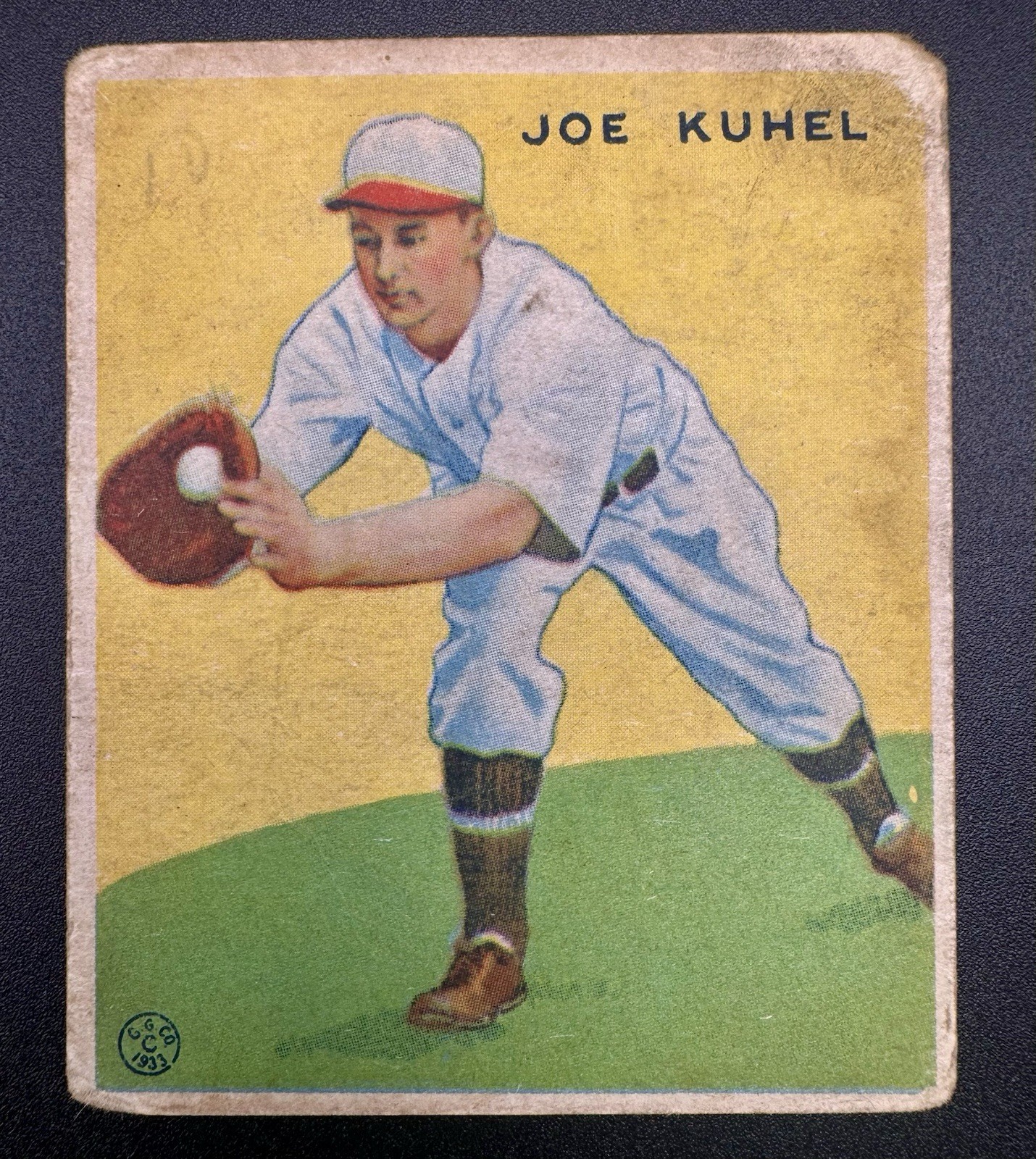 Joe Kuhel #108 Baseball Cards 1933 Goudey trading card — raw and PSA graded price guide