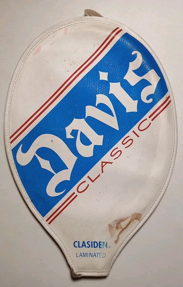 Raquette De Tennis Vintage Davis Classic II - Bois Stratifié Avec Couvre-chef - Collection Rétro