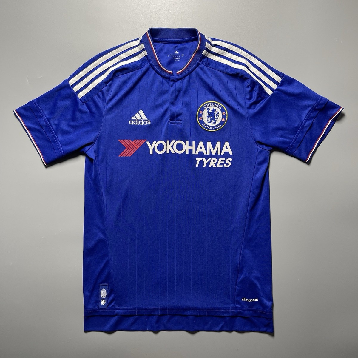ウェア Hazard 15-16 Chelsea replica uniform Chelsea 2015 Home Jersey #10 Hazard Adidas Blue UCL Shirt Size M