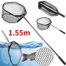 Landing Net Telescopic Folding Fishing Extending Swimming Pool Leaves Collector