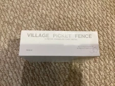 Dept 56 Village Picket Fence 4 Piece Set Cast Metal