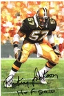 Goal Line Art Card signed by Rickey Jackson with HOF 2010