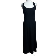 Carole Little Sheath Dress Womens 6 Black Midi LBD Elegant Chic Classic