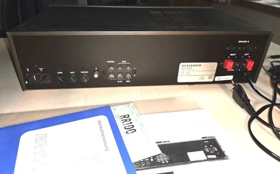 Telefunken HiFI Empfänger-Verstärker RR 100 - funktioniert - Bild 2 von 4