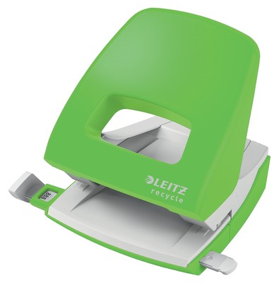 Leitz Hole Punch, 30 Sheets, Guide Bar with Format Markings, 100% Recyclable, Ec