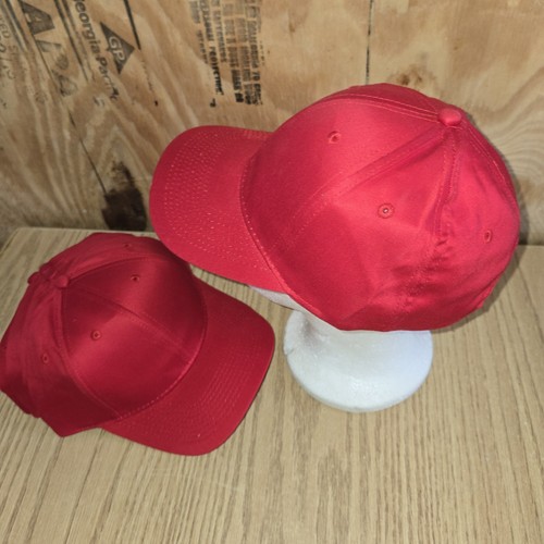 Lotto 5 cappelli berretto baseball vintage Youngan rosso regolabile snapback taglia unica nuovi senza etichette - Foto 3 di 6