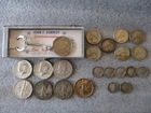 SILVER LOT - HALF DOLLARS(KENNEDY/WALKING LIBERTY/FRANKLIN)-8 QUARTER-7 DIMES-7