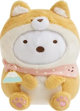 San-X Sumikko Gurashi "Puppy and Dog Play" Sitting Plush Polar Bear MF43501