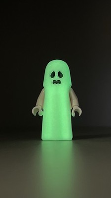LEGO Ghost Minifigure Glow in the Dark twn529, from Haunted