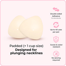 BOOMBA Ultra Boost Lite Bra Inserts Lift and Boost Double Sided Adhesive Insert