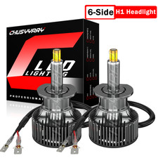 H1 Combo 4000w 20000lm Led Headlight High Low Beam Kit Bulb White 6000k