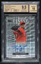 2013 Finest Rookie Refractor X-Fractor Tony Cingrani BGS 9.5 GEM MINT Auto 0s3