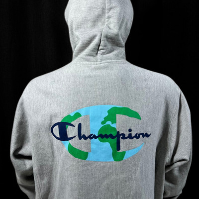 Champion Men s Pullover Hoodie, Gray, Size Med, ''Together We Can'' Retails $59.99