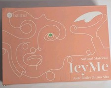 baimei IcyMe Jade Roller Gua Sha Set, Green Facial Manual Rolling Massage