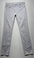 Banana Republic Traveler Pants Mens 32x34 32x33 Gray Slim Stretch Preppy Work