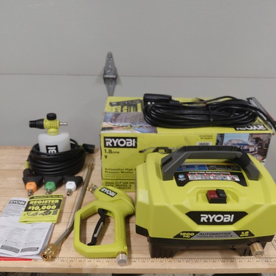 #ad RYOBI RY14AM12 1.8 GPM Automotive High Flow Pressure Washer Kit 1200 PSI $129.99
