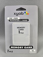 PlayStation 1 Memory card- PS1 -1MB/15 Block Memory Card by XYAB