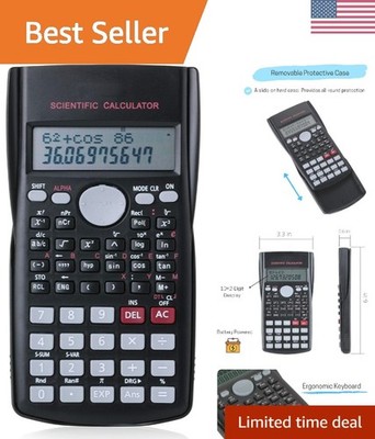 Scientific 2 Line Calculator - Fraction & College Math Calculator for Student...