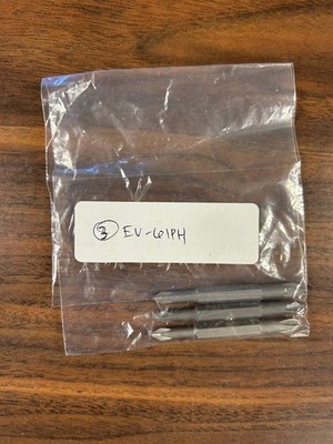 Evco 61PH - 1/4'' Double Ended Phillips Bits (3 Pack)