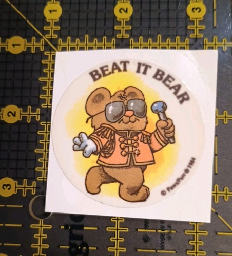 Vintage Aufkleber Bär Sticker GEBRAUCHT