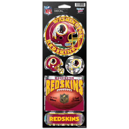 WASHINGTON REDSKINS OFFIZIELLES 10,5" X 4" PRISMATISCHES AUFKLEBERSET NEU WINCRAFT 👀🔥 - Bild 1 von 1