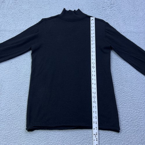 Rick Owens Glitter F/W 17 Sweater Men’s OS Black Mock Knit Mohair Wool Pullover - Picture 2 of 8