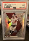 2020 Panini Mosaic Tom Brady Silver Prizm #135 PSA 9 Tampa Bay Buccaneers