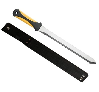 TRADE 4 YOU LTD Insulation Board Tool with Scabbard, Foam, Wool Cutting Saw, 420mm, Stainless