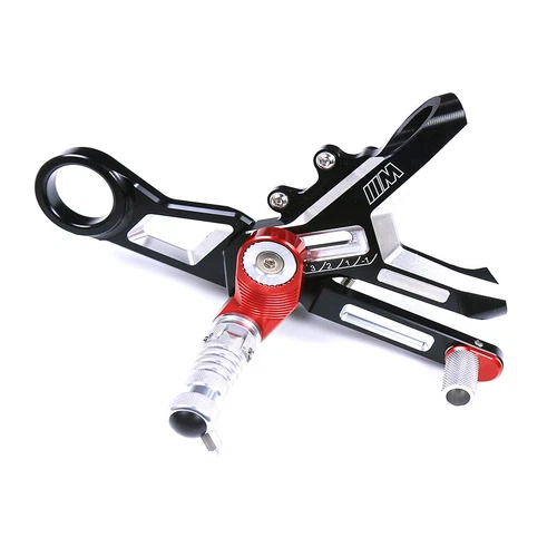 Red M Style For BMW S1000RR M1000RR Rearset FootPeg Rest Carbon Fiber Heel Guard - Picture 8 of 10