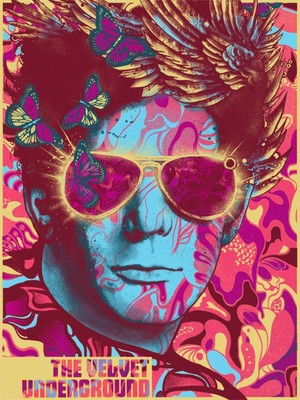 The Velvet Underground Lou Reed Sunglasses Psychedelic Music Band