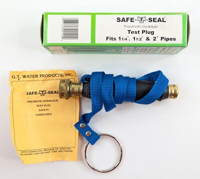 Safe-T-Seal TP123 Pneumatic Hydraulic Test Plug Inflatable with Air or Water