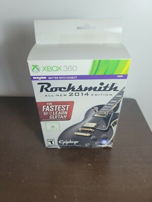 Rocksmith All-New 2014 Edition - Xbox 360 (Cable Included) Brand New Open Box