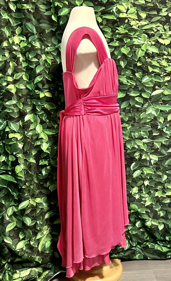 Vestido My Michelle Rosa Fluido Rosa Brillante Sin Mangas Niñas 12 Foto 2 de 4