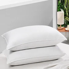 Bed Pillows Standard Size Set of 2 - Luxury Hotel Collection Down 20 x 26 Inches