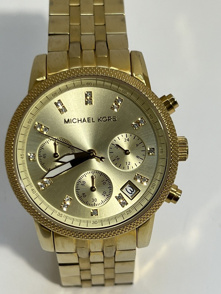 Michael Kors MK5676 Ritz Champagne Dial Gold Tone Michael Kors MK5676 Ritz Champagne Dial Gold Tone