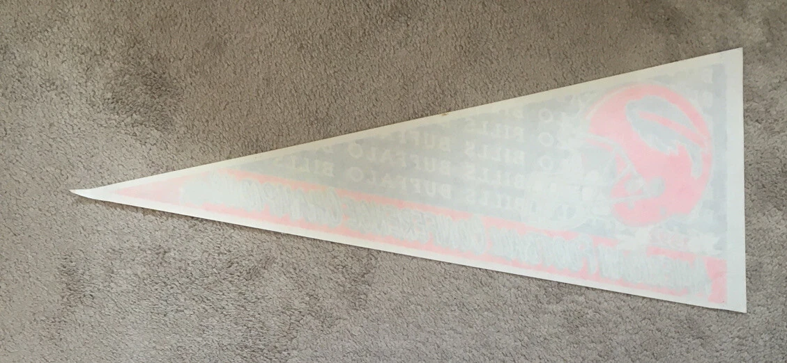1992 Buffalo Bills AFC Champions Super Bowl Football Felt Pennant