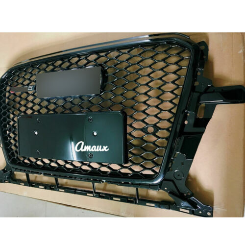 Front Honeycomb Upper Grille For Audi Q5 SQ5 2013-2016 RSQ5 Style Bumper Grill - Picture 4 of 18