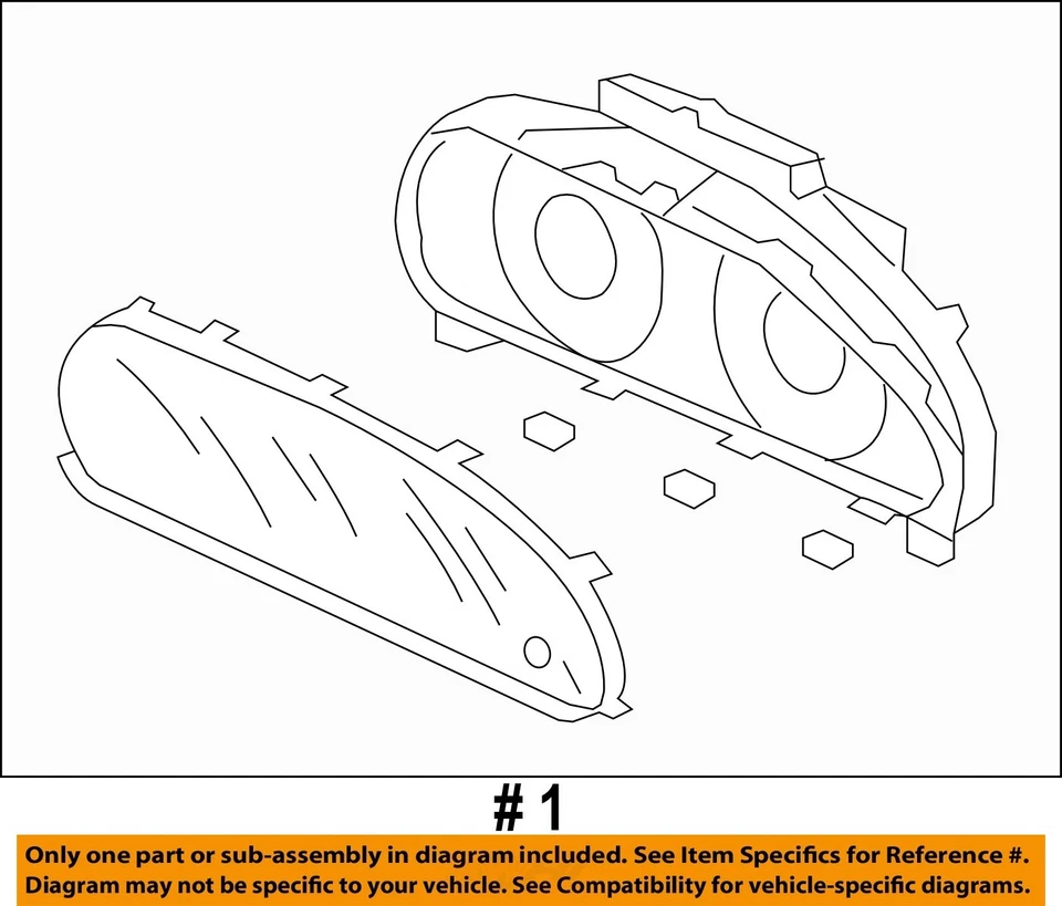 Medidor de velocímetro usado se adapta a: Honda Crosstour Cluster 2012 AWD mercado de EE. UU. grado A Foto 4 de 4