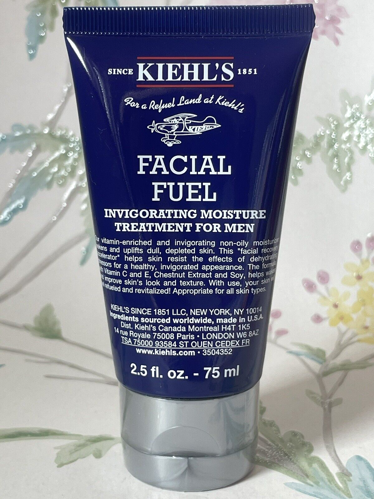 Kiehls Facial Fuel Invigorating Moisture Treatment Cream Moisturiser 75ml Men